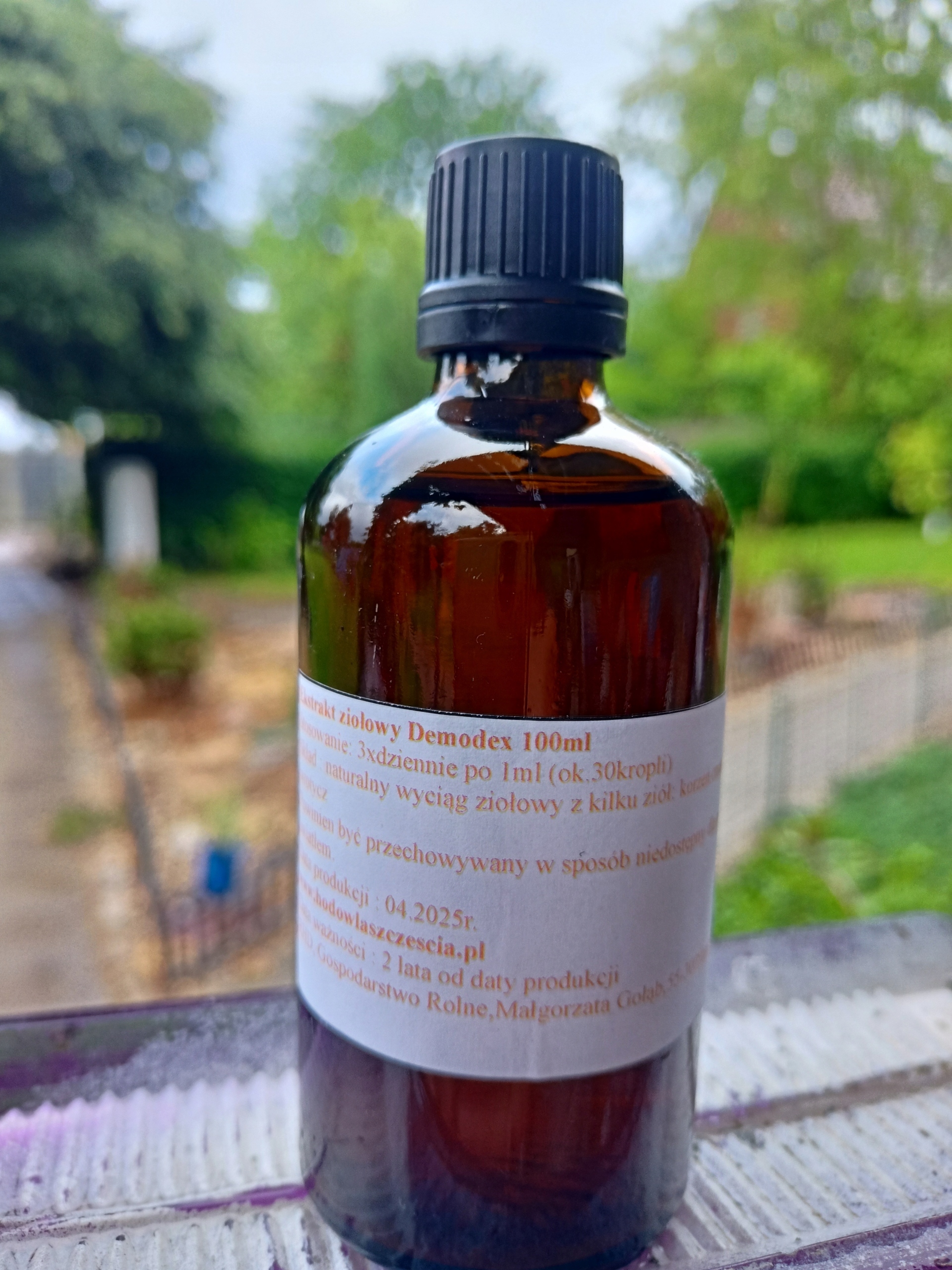 Demodex Oczny Skórny Uszny Silny Wyciąg Ziołowy Do Picia 100ml