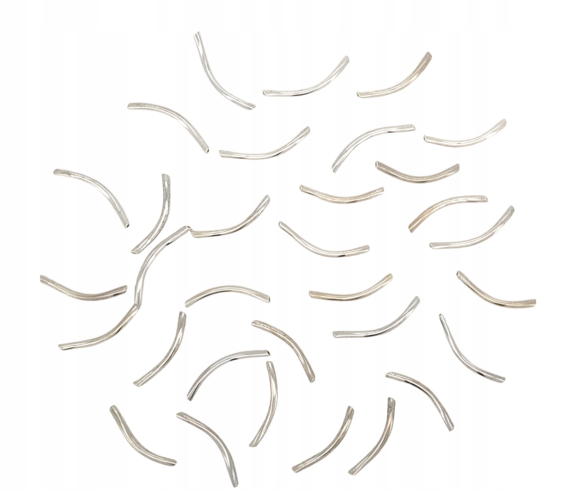 RURKA FALOWANA DYSTANSOWA SREBRO PR. 925