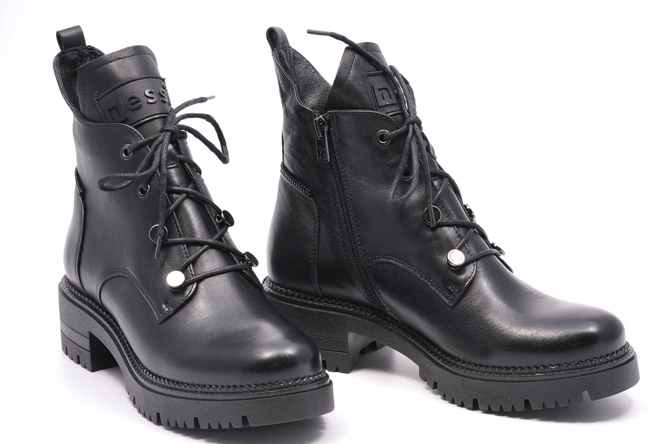 Botki Nessi 20748 Czarny 1 Rozmiar 39 Kolekcja Jesień /zima