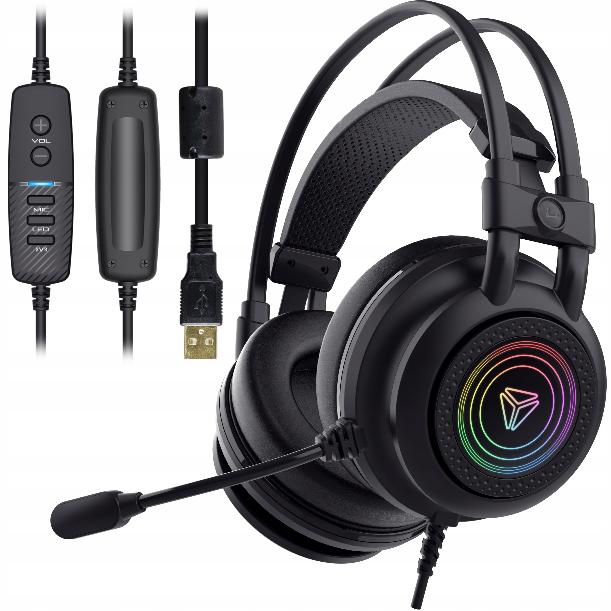 

Słuchawki z mikrofonem Yenkee Shadow Gamingowe Usb