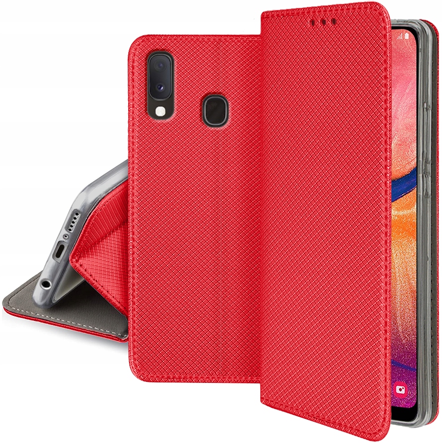 

Etui Smart Magnet Szkło 9H do Samsung Galaxy A40
