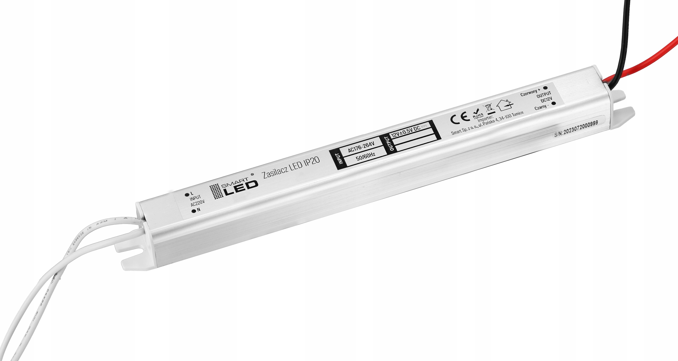 Zasilacz LED 12V 36W 3A Do Taśm Taśmy Transformator Ultra Cienki Slim Stan opakowania oryginalne