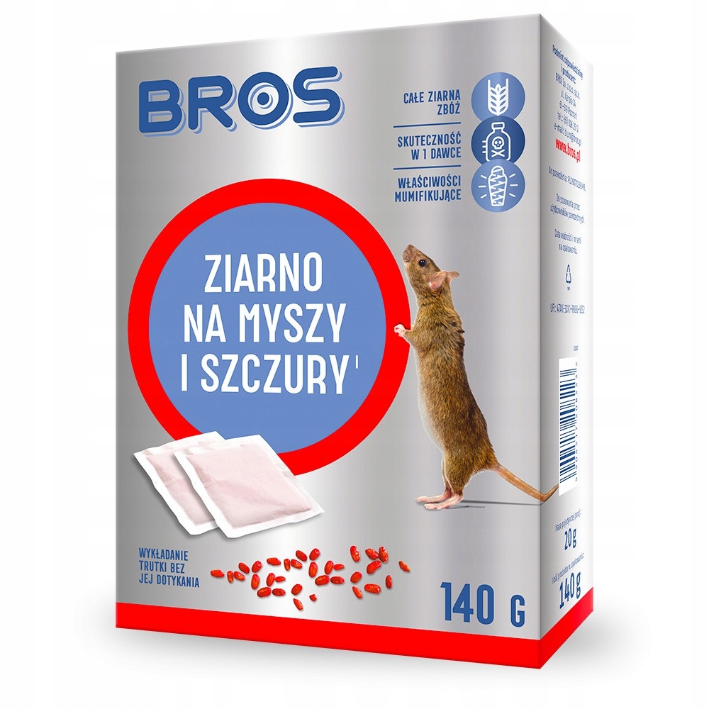 

Bros Ziarno na Myszy i Szczury Gryzonie 140g