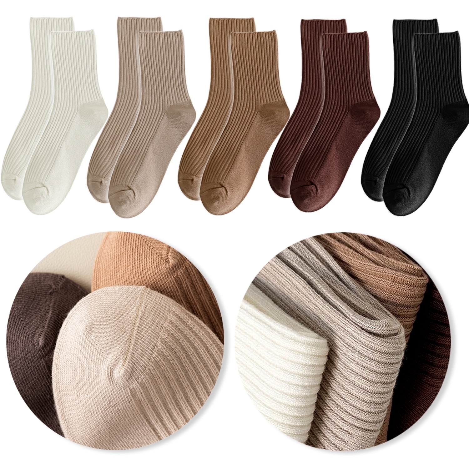 

5x Damskie Bawełniane Skarpety Bezuciskowe 39/42