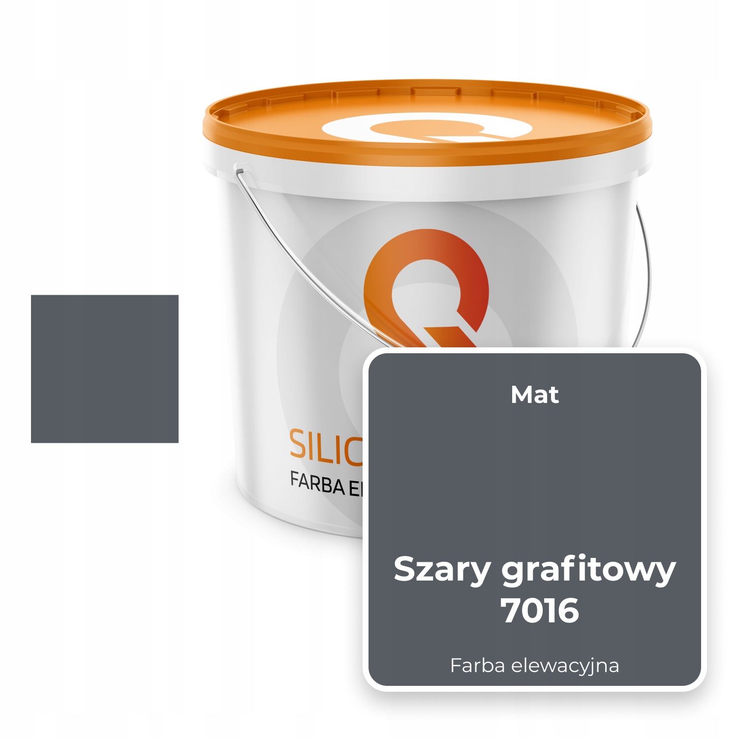 

Farba Elewacyjna Silikonowa Grafitowa Grafit 10L