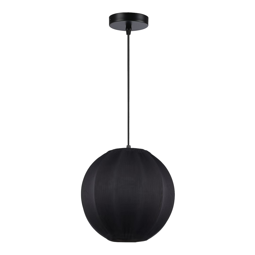 Závěsná lampa Milagro Dana černá Ø25 cm E27 15W minimalistická