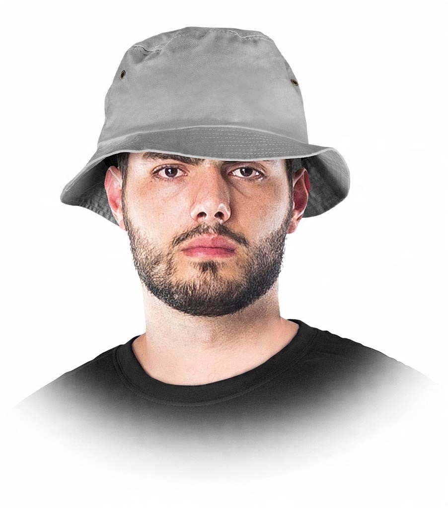 

Kapelusz ochrona przed słońcem szary na lato