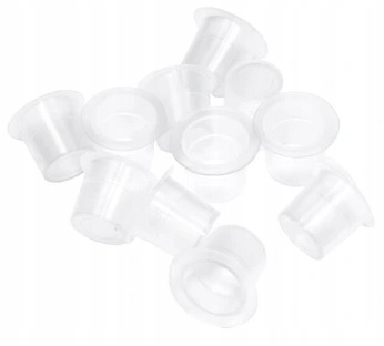 KIELISZEK WKŁAD DO PIERŚCIENIA DO KLEJU RZĘSY 10sz Stan opakowania oryginalne