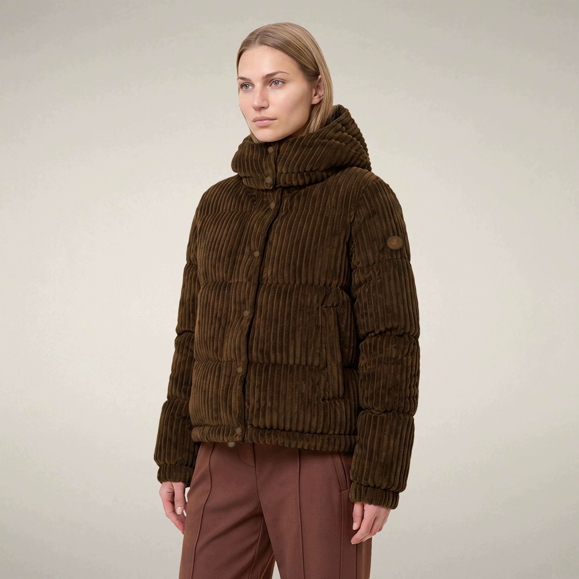 Save The Duck Kurtka Zimowa Nadege Hooded Jacket Soil Brown Xs