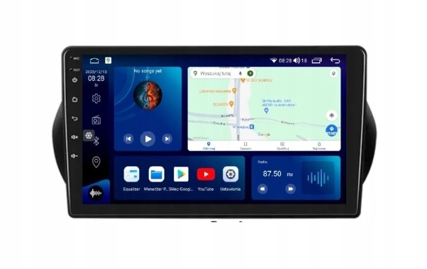 Stacja multimedialna Kruger&Matz 7'' dotykowa Android Auto Apple CarPlay