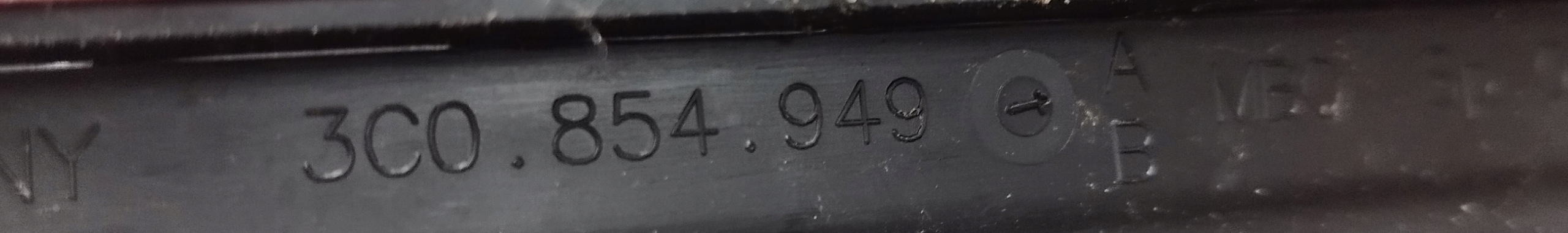 VW PASSAT B8 moulding lower door left rear part 3C0854949A