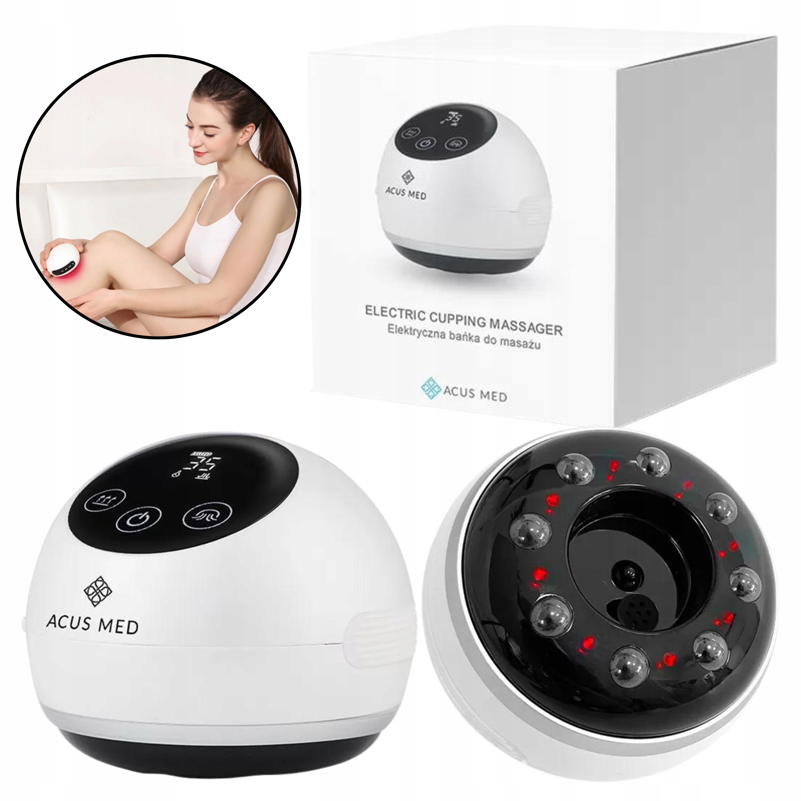 Bańka Chińska Elektryczna Do Masażu Antycellulitowego 5 Poziomów Acus Med