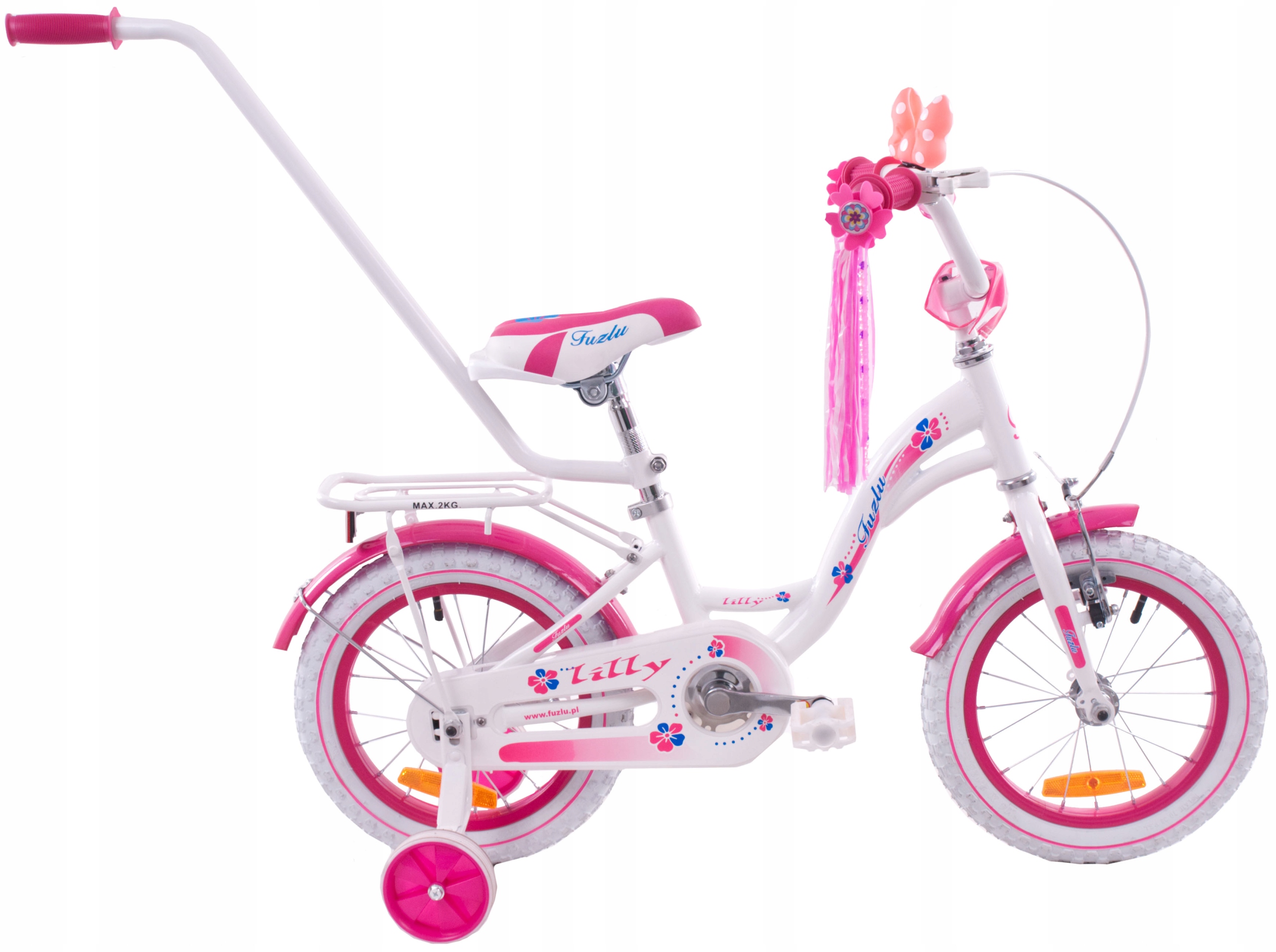 Rowerek Rower Fuzlu Lilly Bike 14 Dla Dziewczynki Prowadnik
