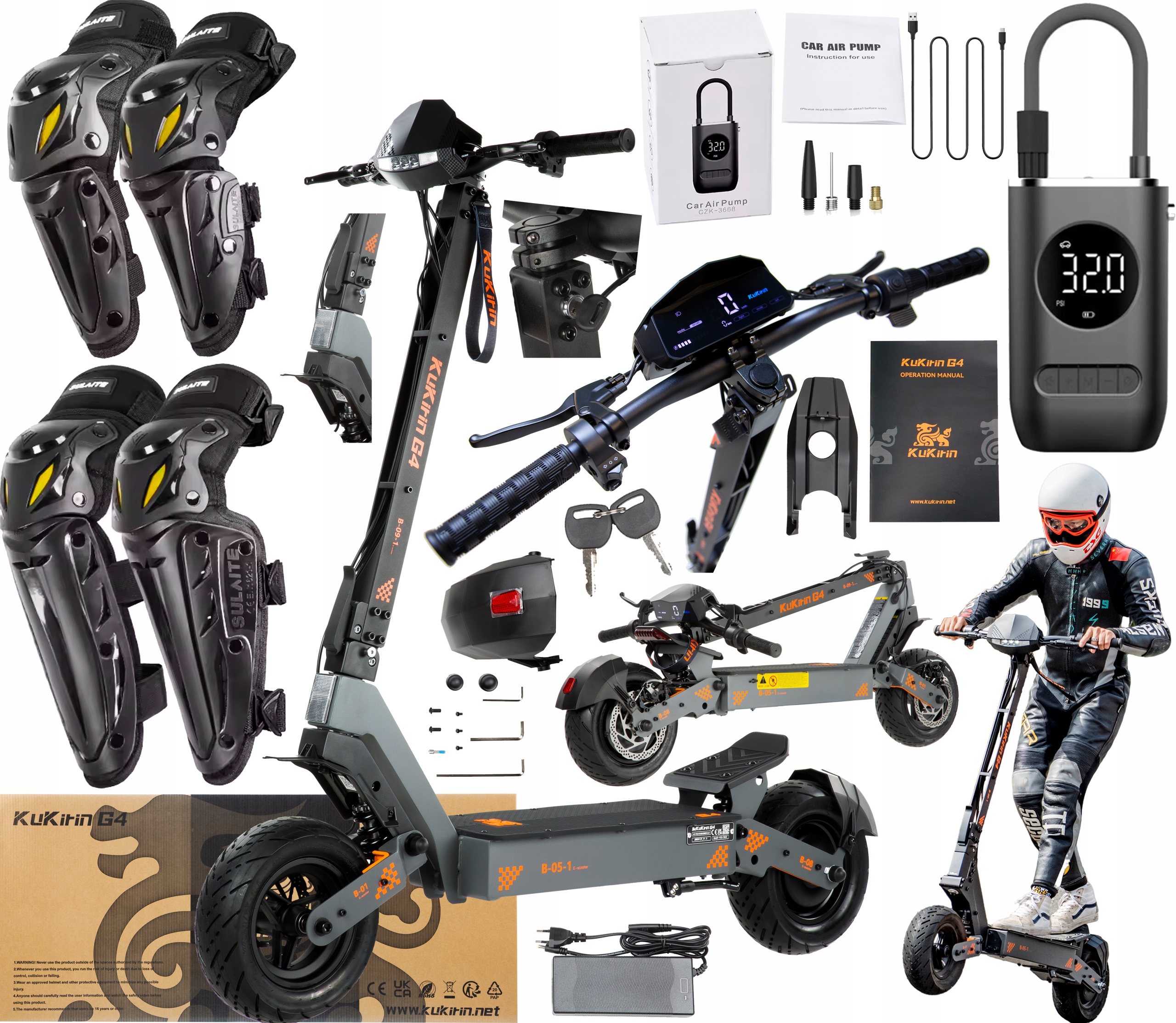 2026 Kukirin G4 Pojazdy elektryczne 2000W 70KM/H 60V 20AH 75KM 11"