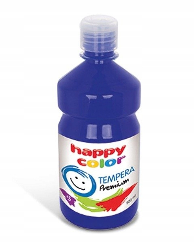 Farba tempera 500 ml Happy Color granatowa