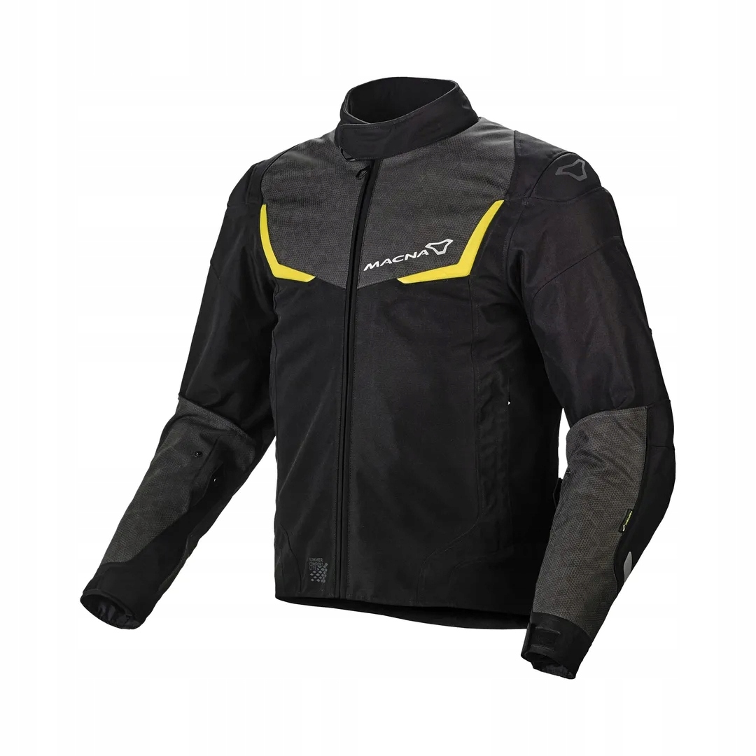 Macna Výpredaj, Bunda Durago Night Eye Motorcycle Jacket Black/fluo Yellow