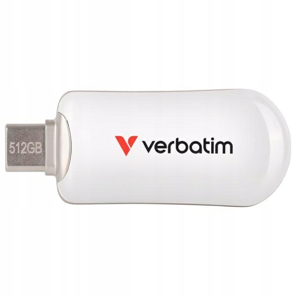 Pendrive Verbatim Plectra 512GB Usb-c bílý