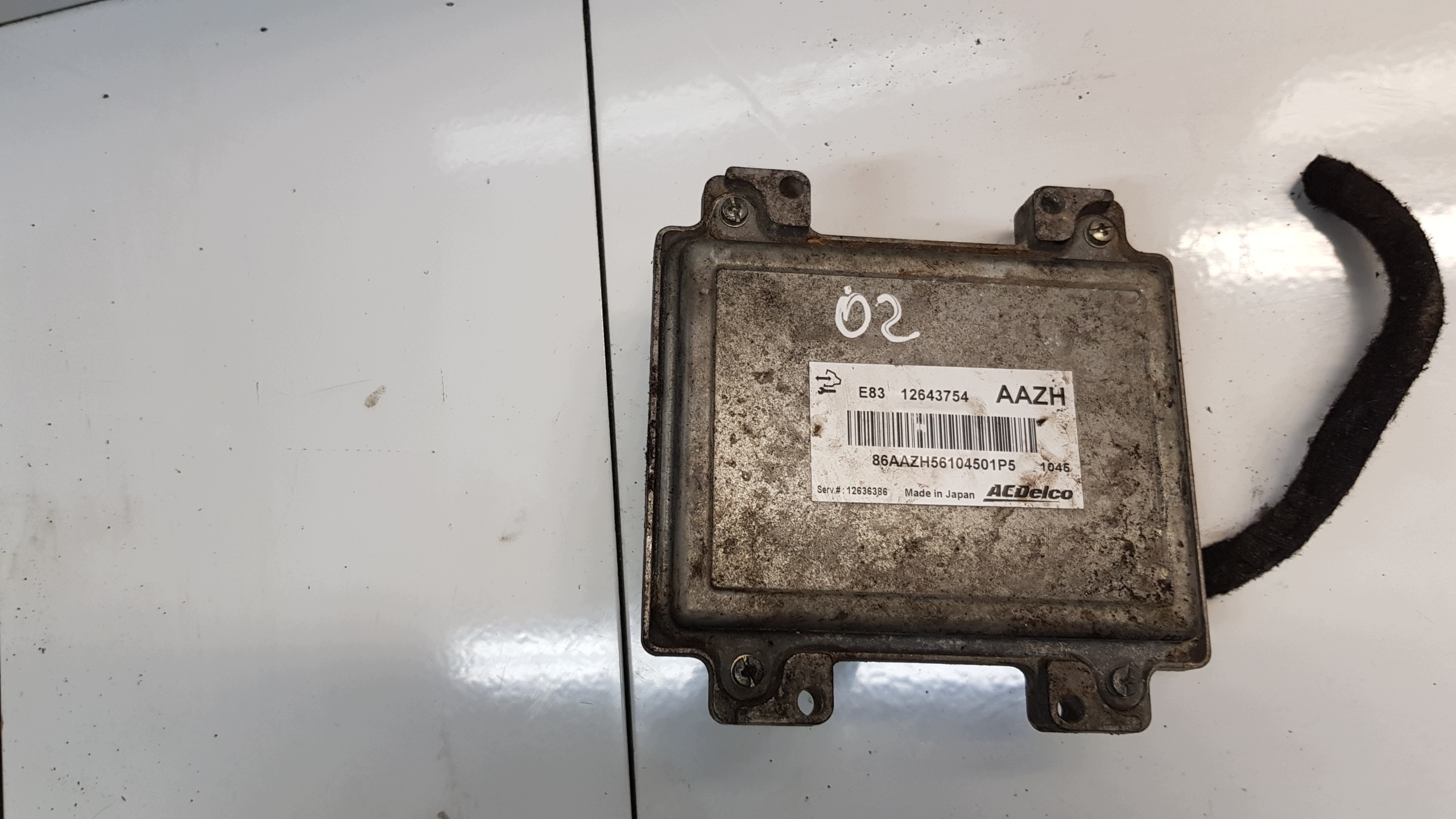 OPEL MERIVA B 1.4T A14NET computer control unit of the engine 12643754