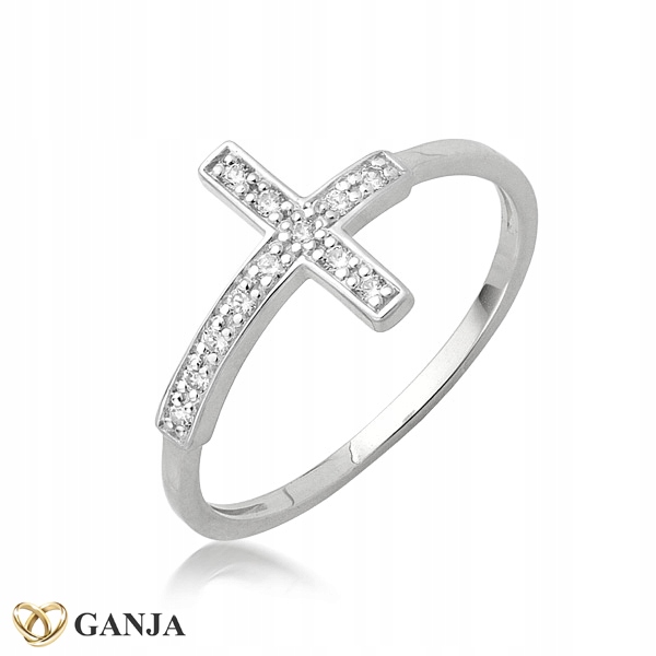 Prstýnek s křížkem, ryzost AG925