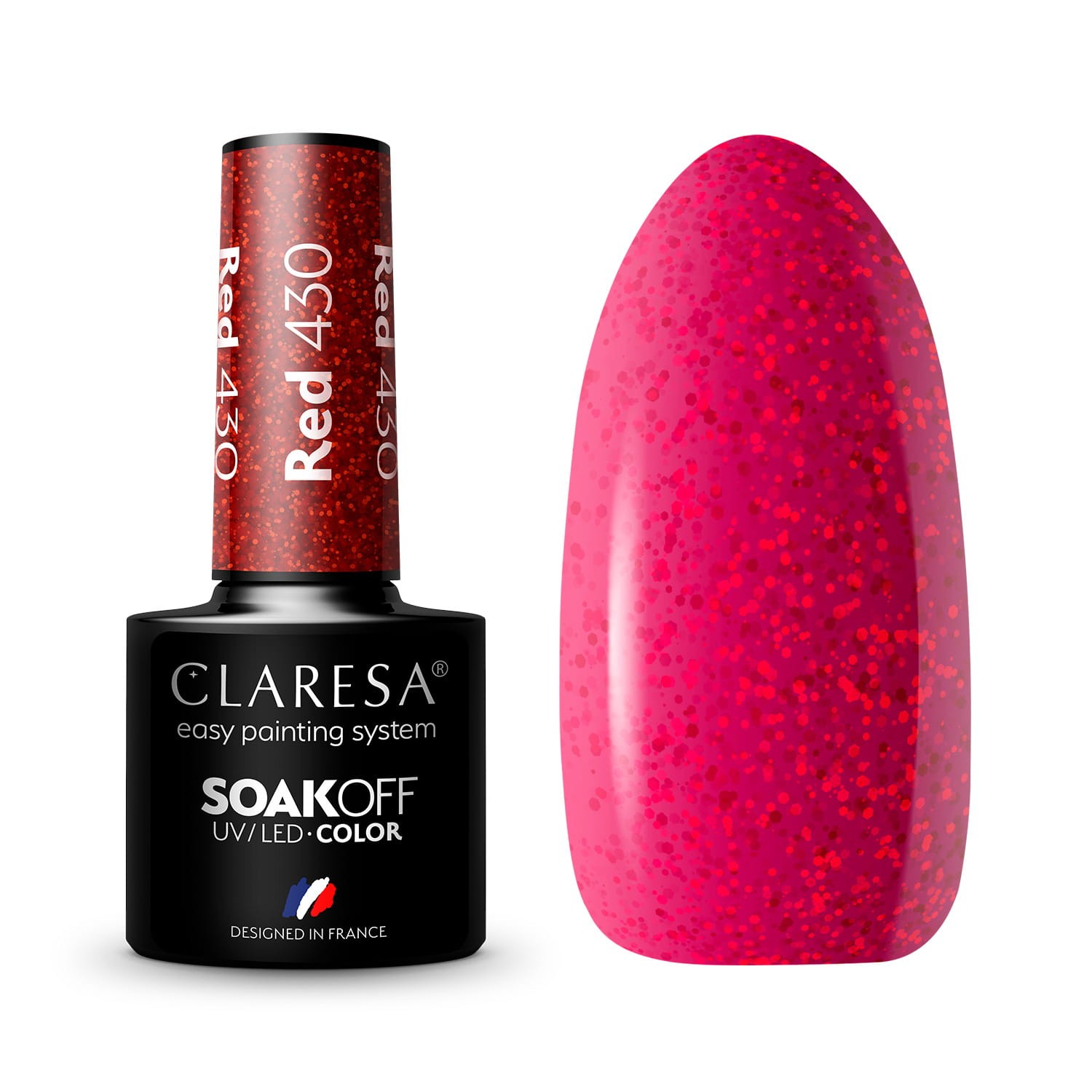 

Claresa Lakier hybrydowy Red 430 5g