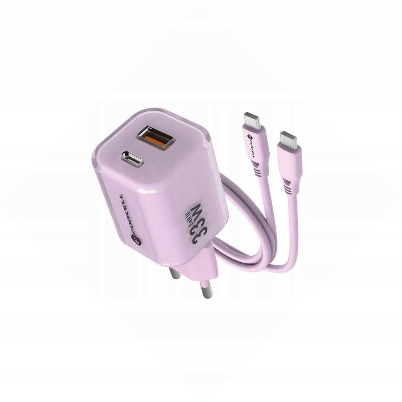 Szybka ładowarka Gan 33W 2 porty z kablem Usb-c do Samsung Galaxy S22 Plus