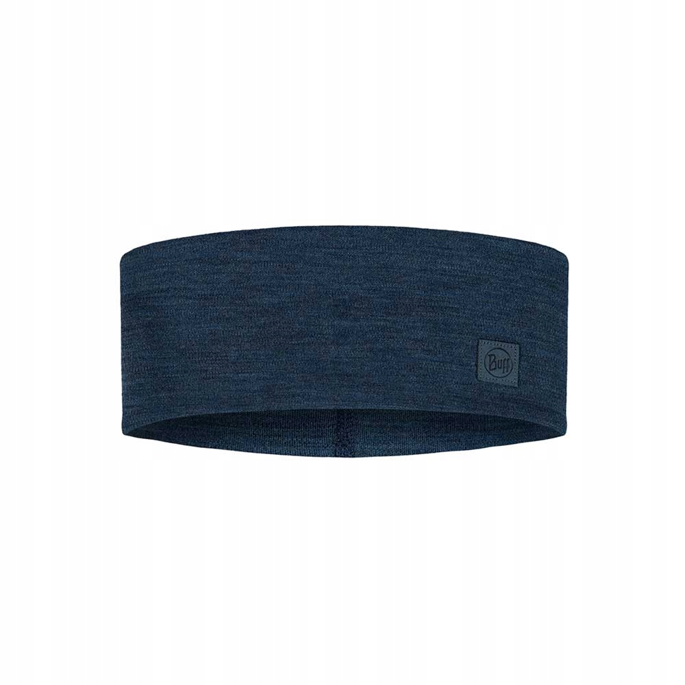 Opaska Buff Merino Wide Headband Solid Night Blue
