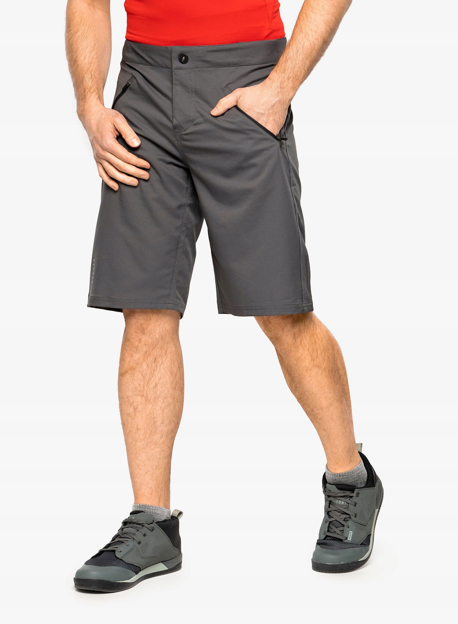 Cyklistické Kraťasy Ion Logo šedé, velikost S