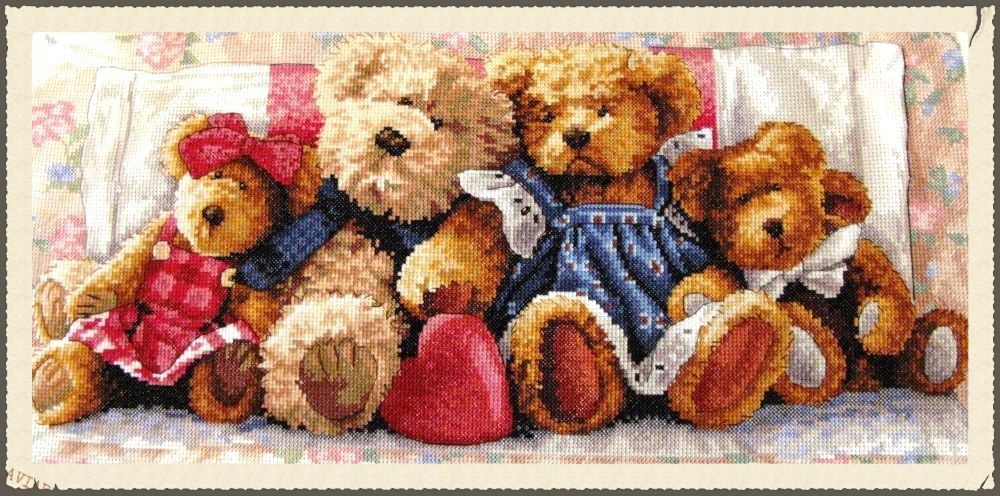 Křížková výšivka počítaná sada (kanva, mulina)