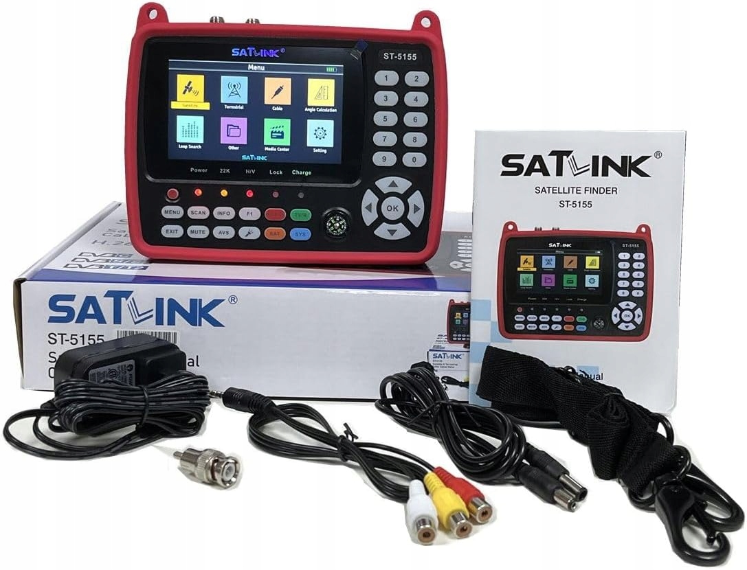 Miernik sygnału DVB-T2 (hevc 10 bit) C oraz DVB-S2X S2 S ST-5155