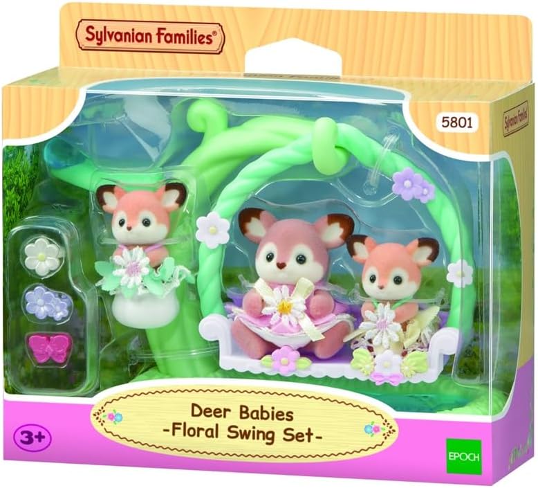 Sylvanian 05801 Jelonki na kwiatowej huśtawce