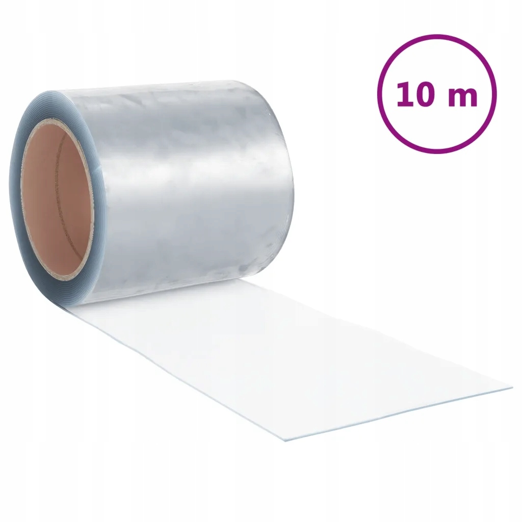 Dveřní izolační clona Pvc průhledná 200 mm x 1,6 mm x 10 m