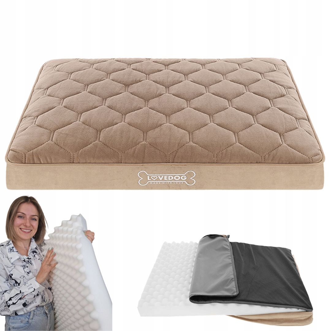 Legowisko Ortopedyczne Materac dla psa Pik XL 100x75 Wodoodporne Posłanie