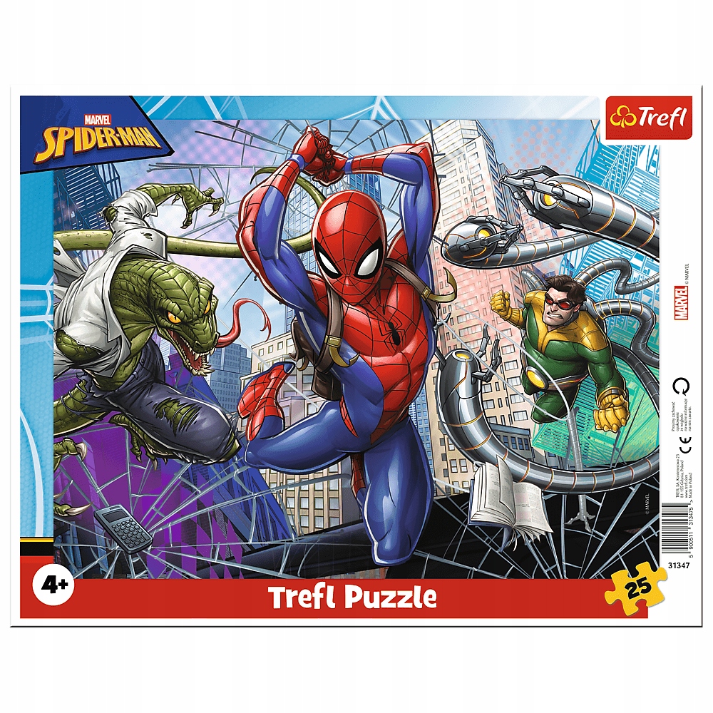 

Puzzle Ramkowe 25 Odważny Spiderman
