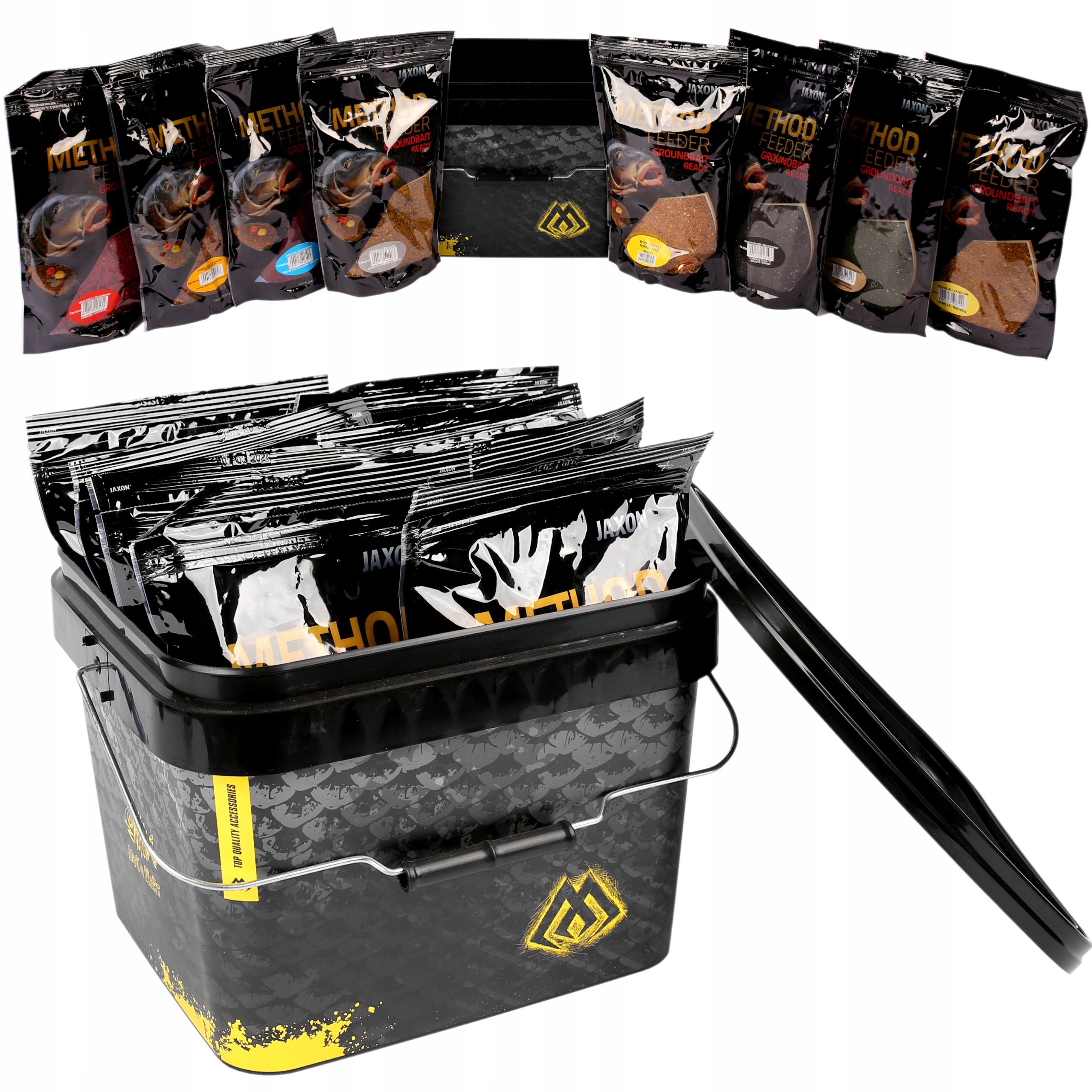 Zestaw 8x Zanęta Method Feeder Wiadro Jaxon