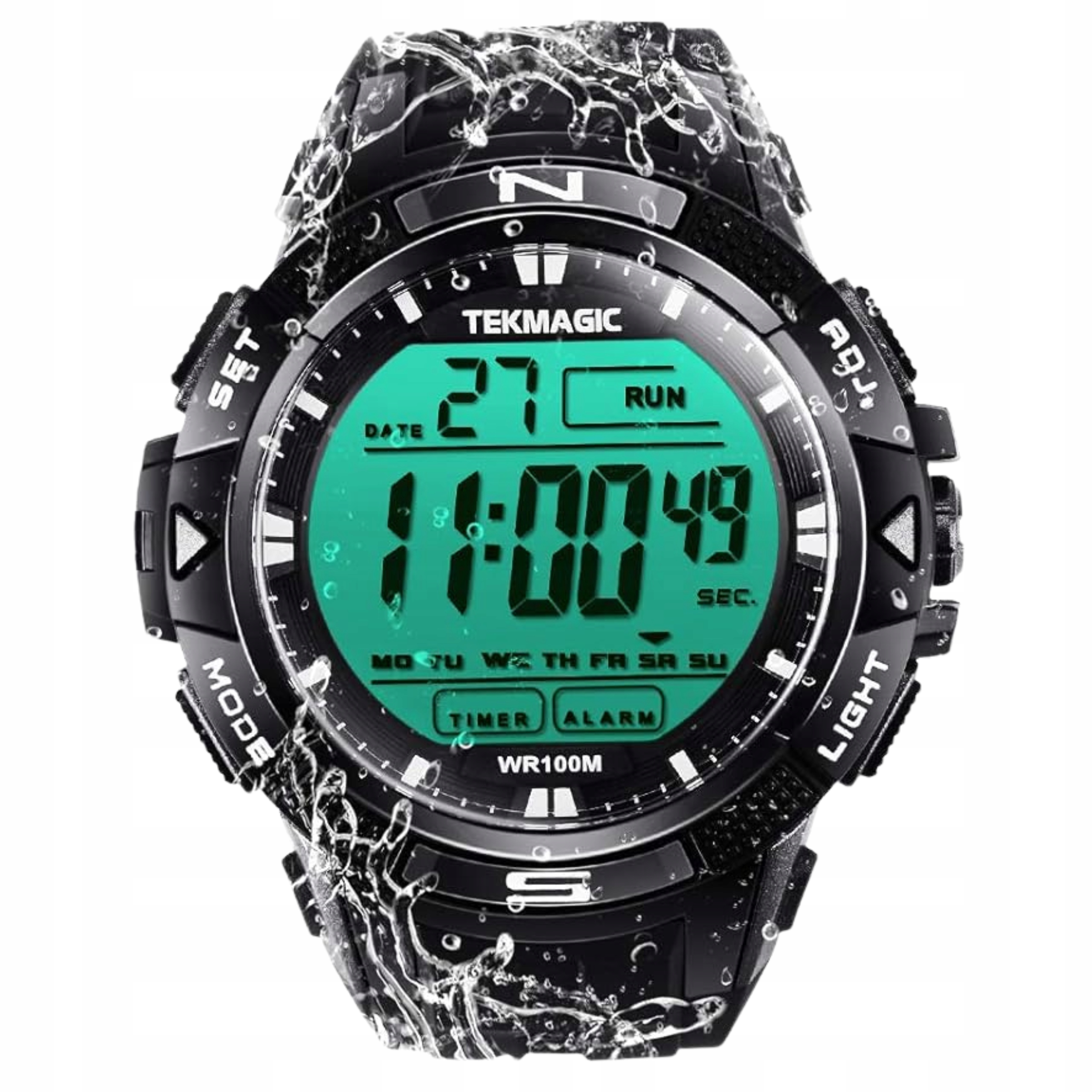 Potápěčské hodinky Digital Diving Watch 10 Atm Digitální hodinky 100 m Vodotěsnost, Sport