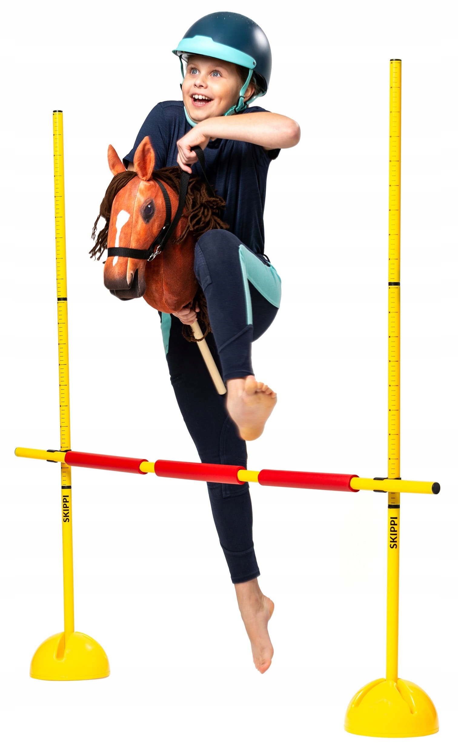 PRZESZKODA TRENINGOWA DO SKAKANIA HOBBY HORSE TRENING SKOK NA KONIU + TORBA Wiek dziecka 3 lata +