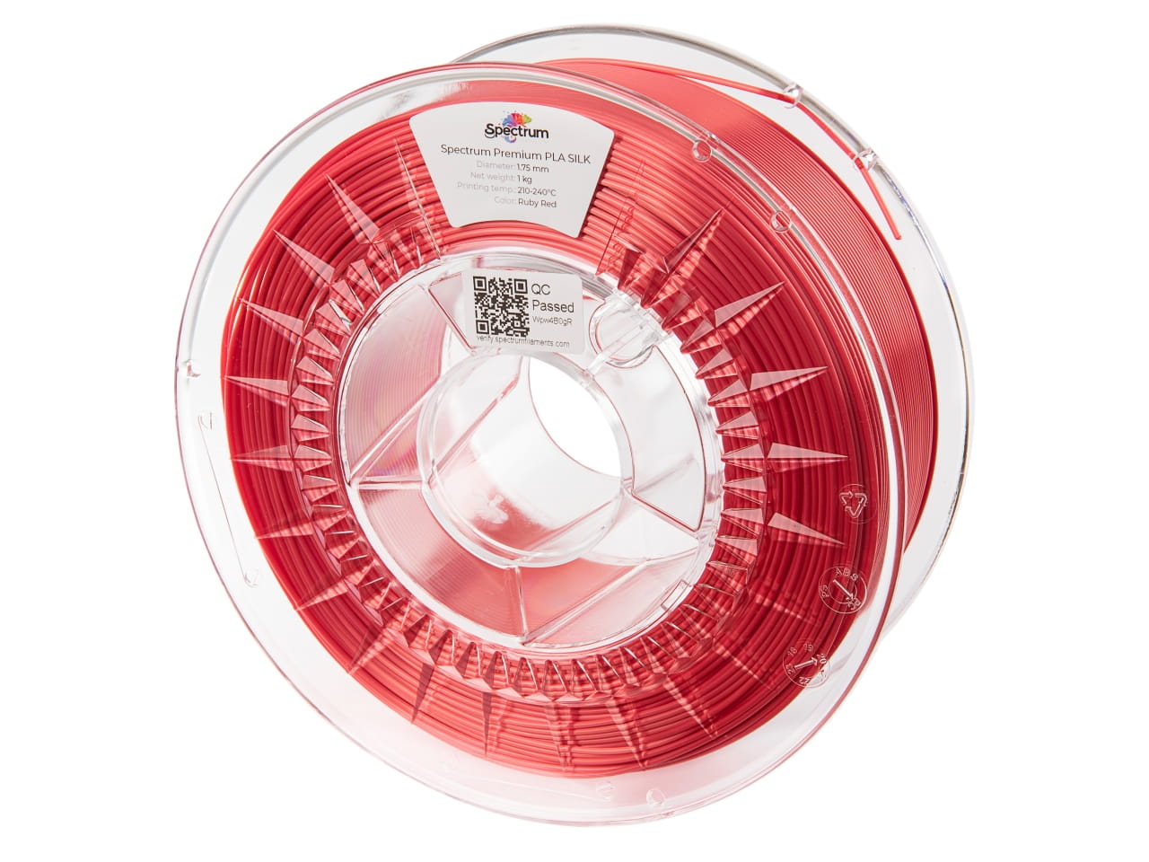 Filament Spectrum Pla Silk 1.75 mm Ruby Red 1 kg