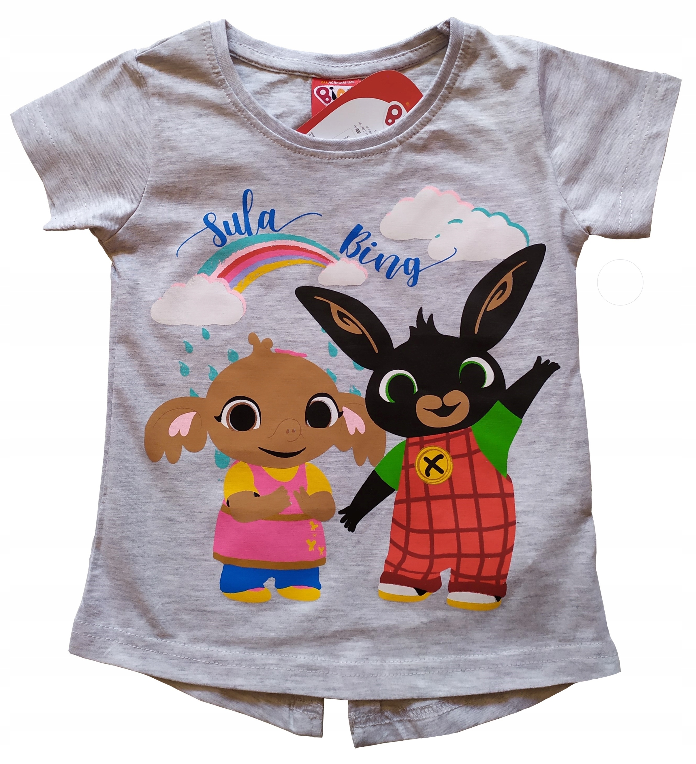 

Królik Bing bluzka t-shirt szary 92