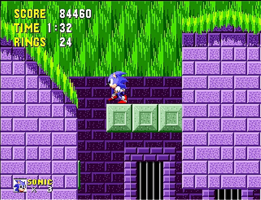 Sonic The Hedgehog - gra na konsole Sega Mega Drive. Wydawca SEGA