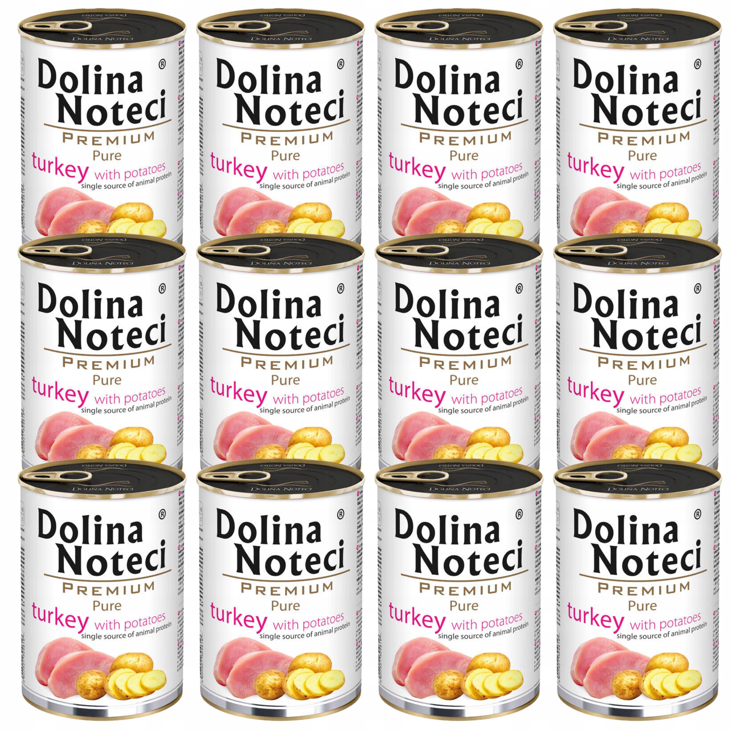 Levně Dolina Noteci Premium Pure krmivo pro psy krůta brambory 12 x 400 g