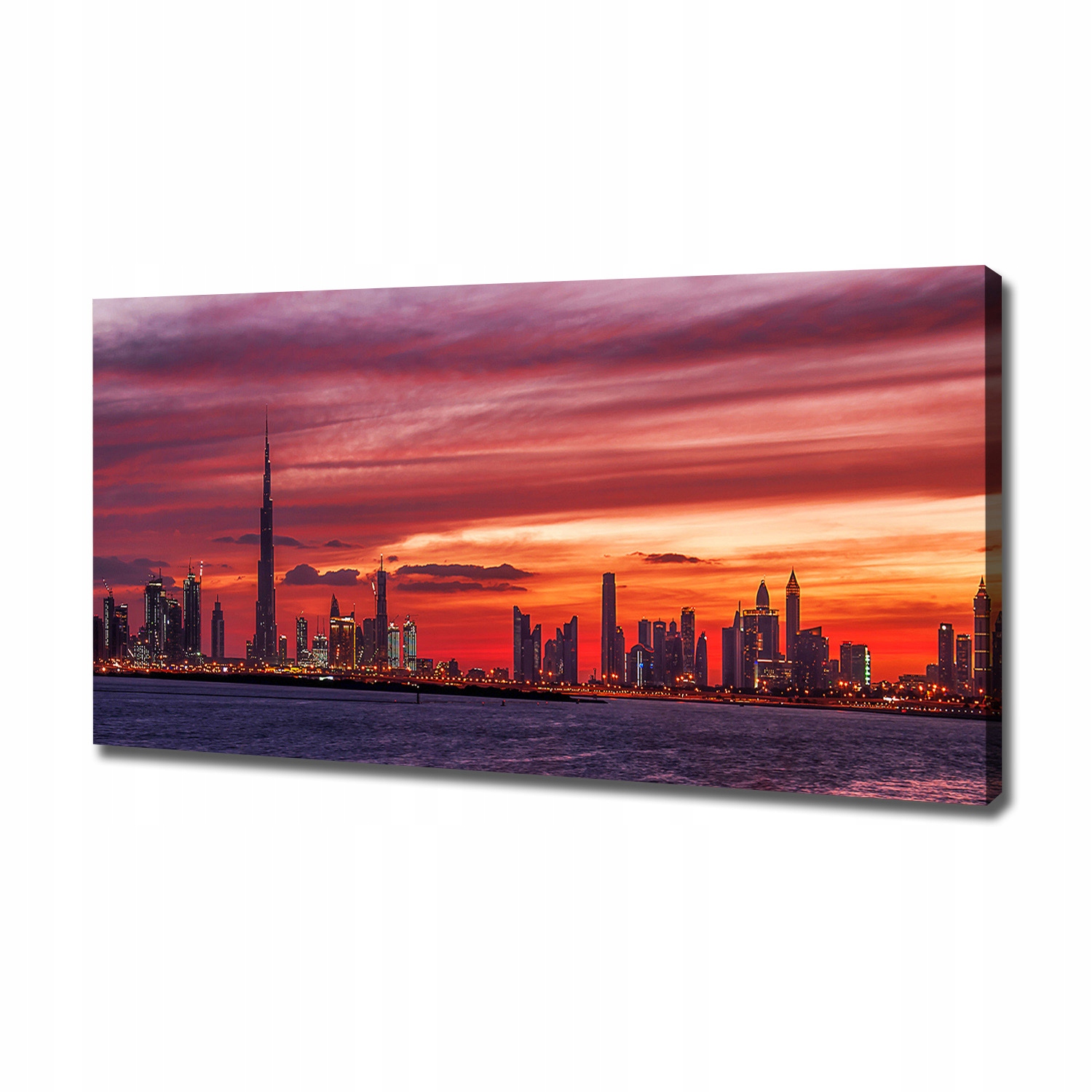 

Foto obraz na płótnie Zachód słońca Dubaj 120x60cm