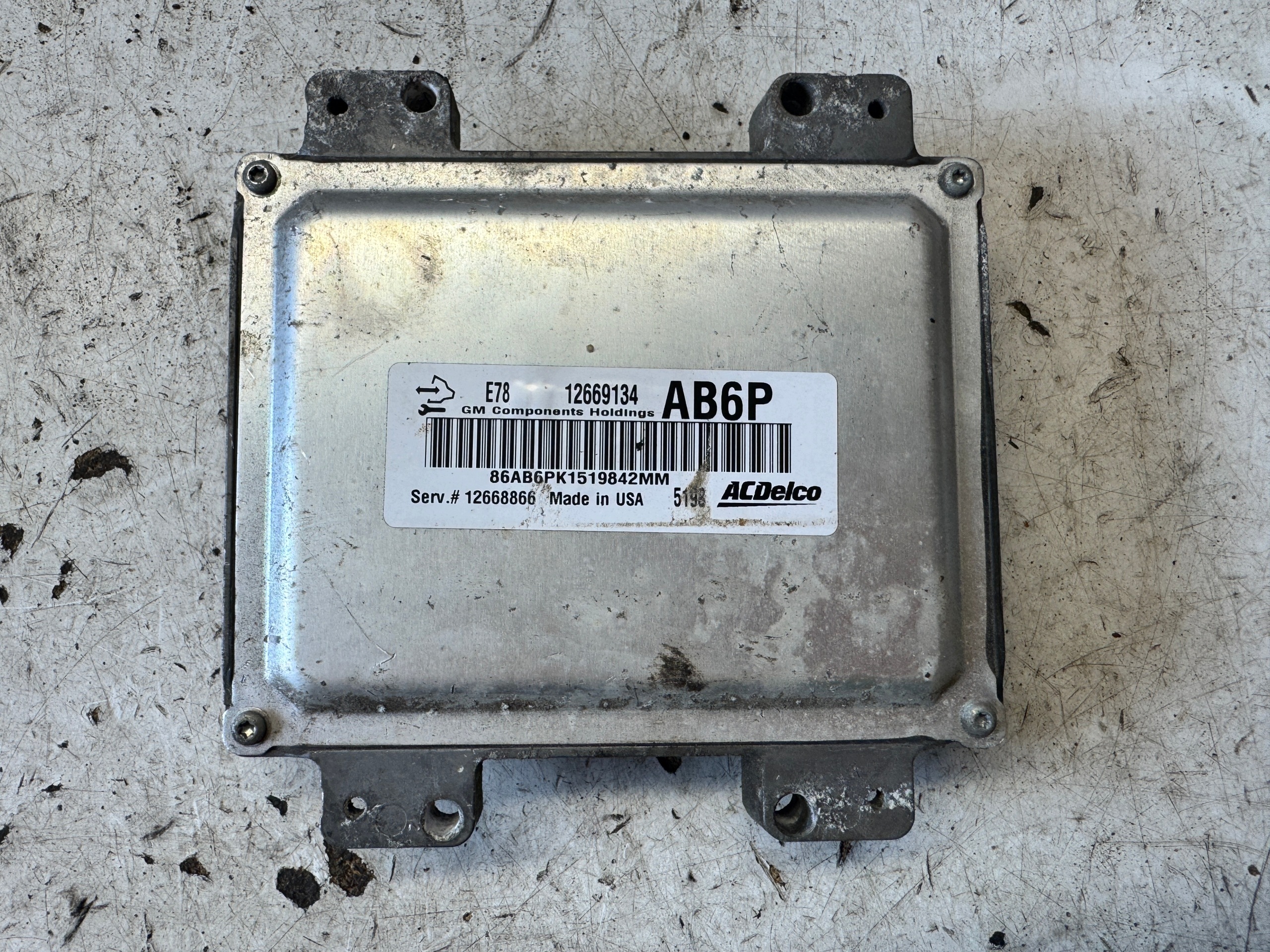 OPEL CORSA E computer Centralina ECU Motore 12669134 AB6P E78 1.4