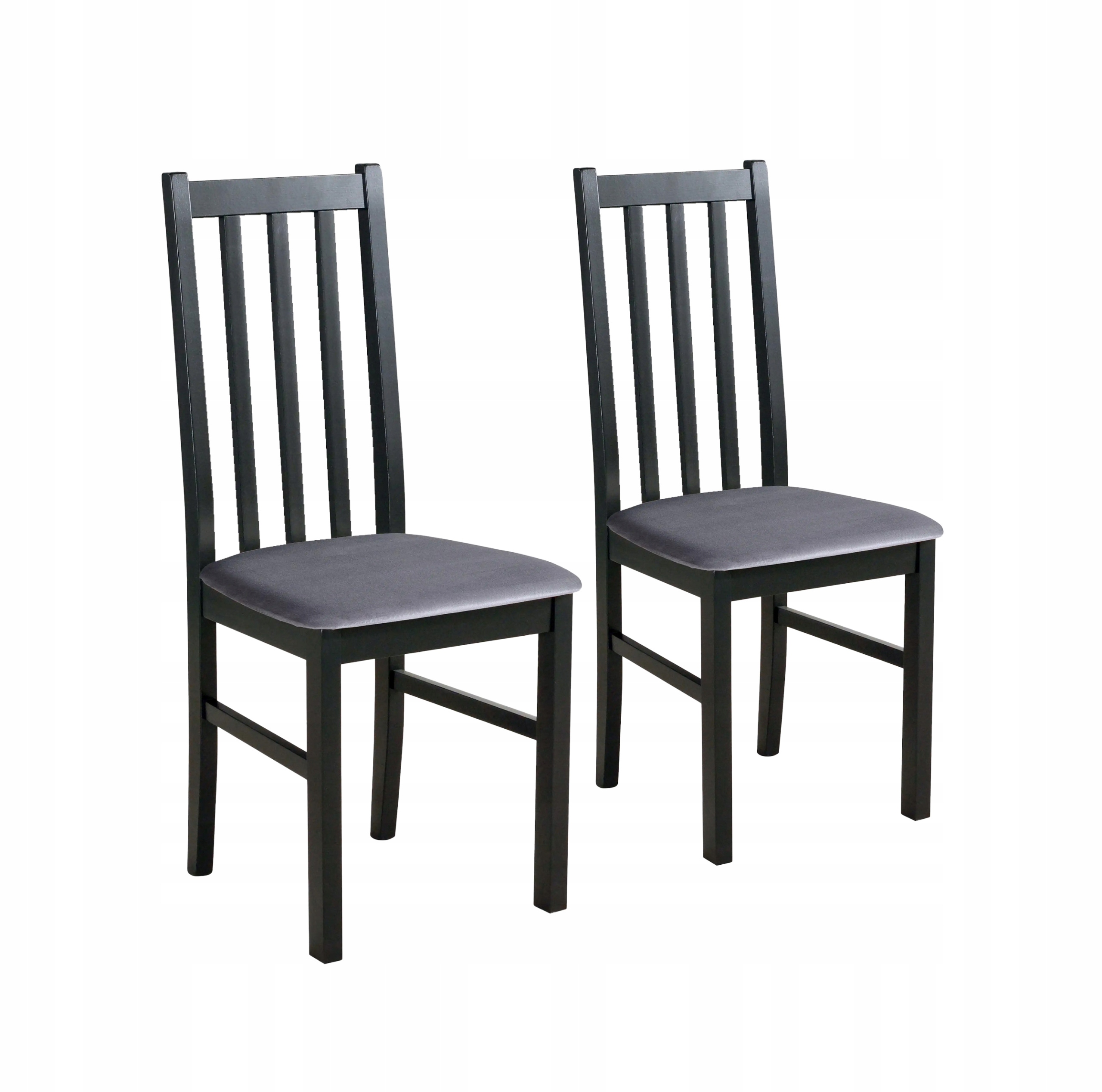 Sada 2 x Čalouněné křeslo do obývacího pokoje Kuchyň BOS10 Černá/Šedá