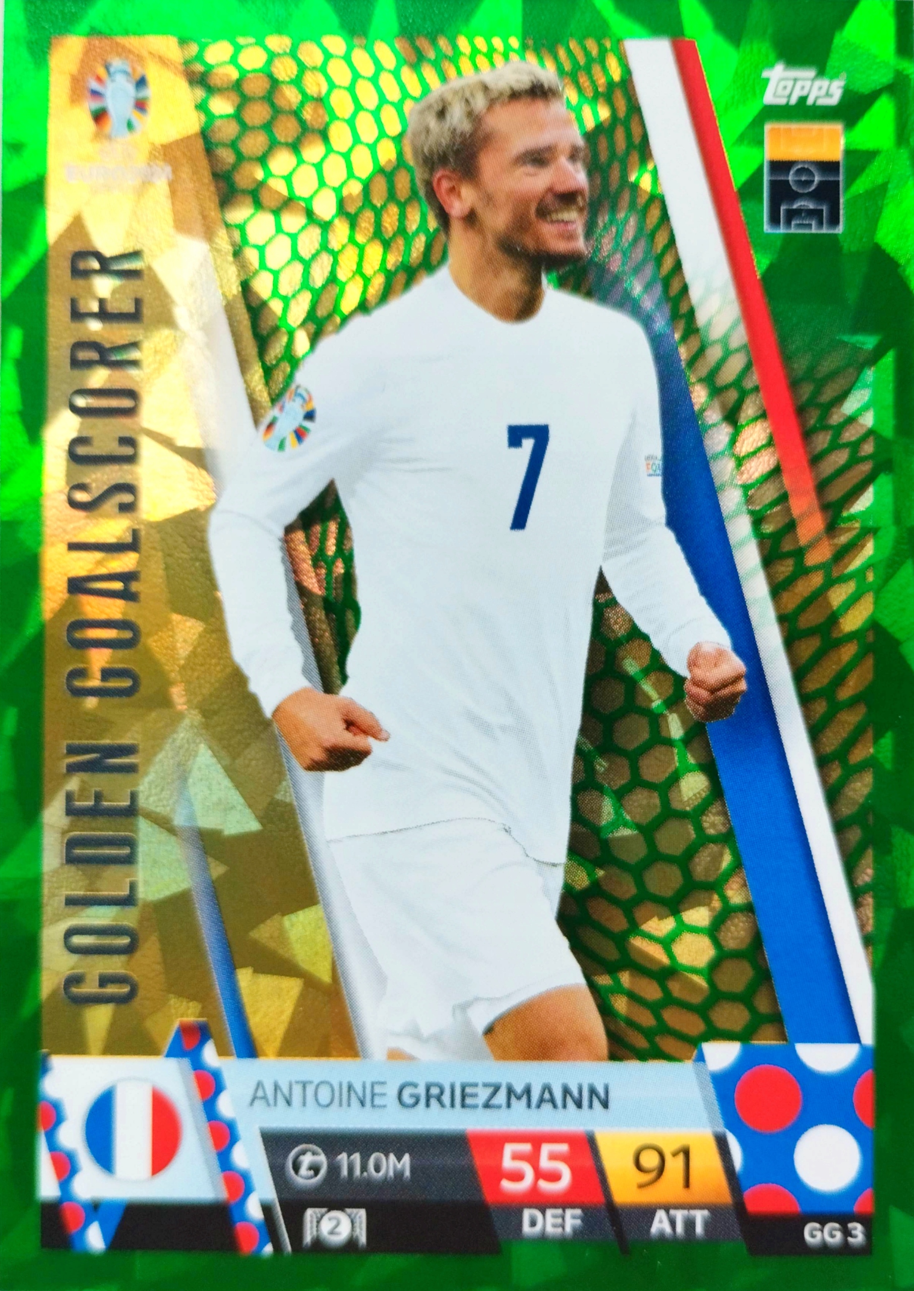 Euro 2024 Topps Match Attax Emerald Golden Goalscorer Gg 3 Griezmann