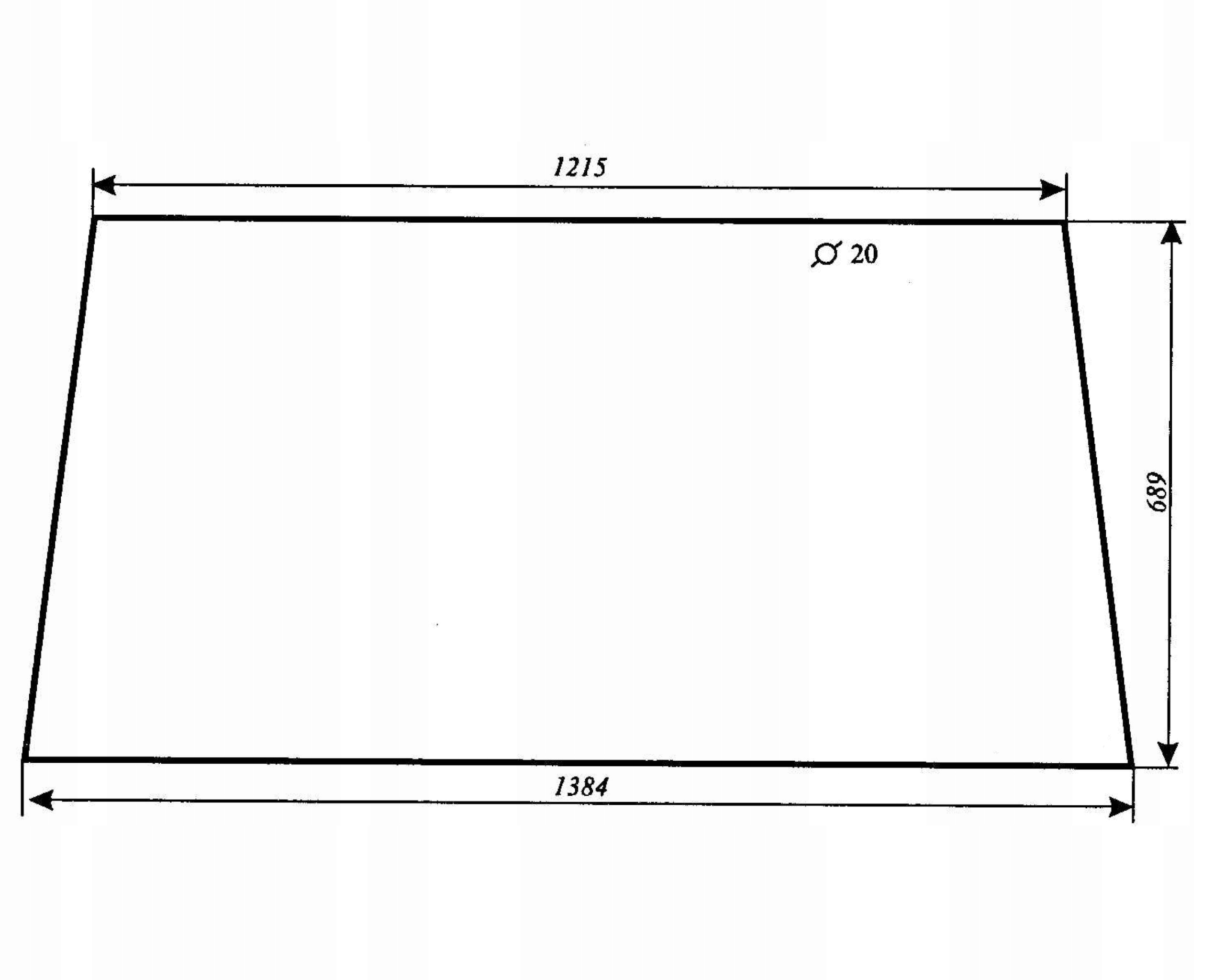 Fendt sklo zadní zelená 178810050410