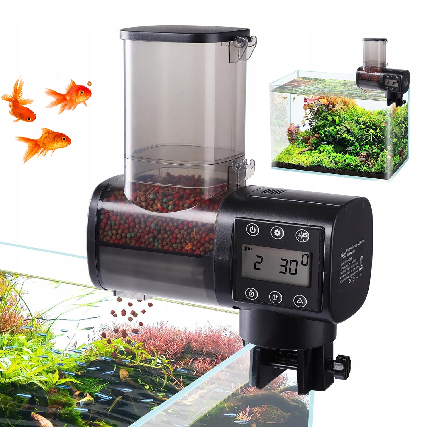 Levně Automatické Krmítko Pro Ryby 500 ML S Funkcí Časovače, Vysoká Kvalita