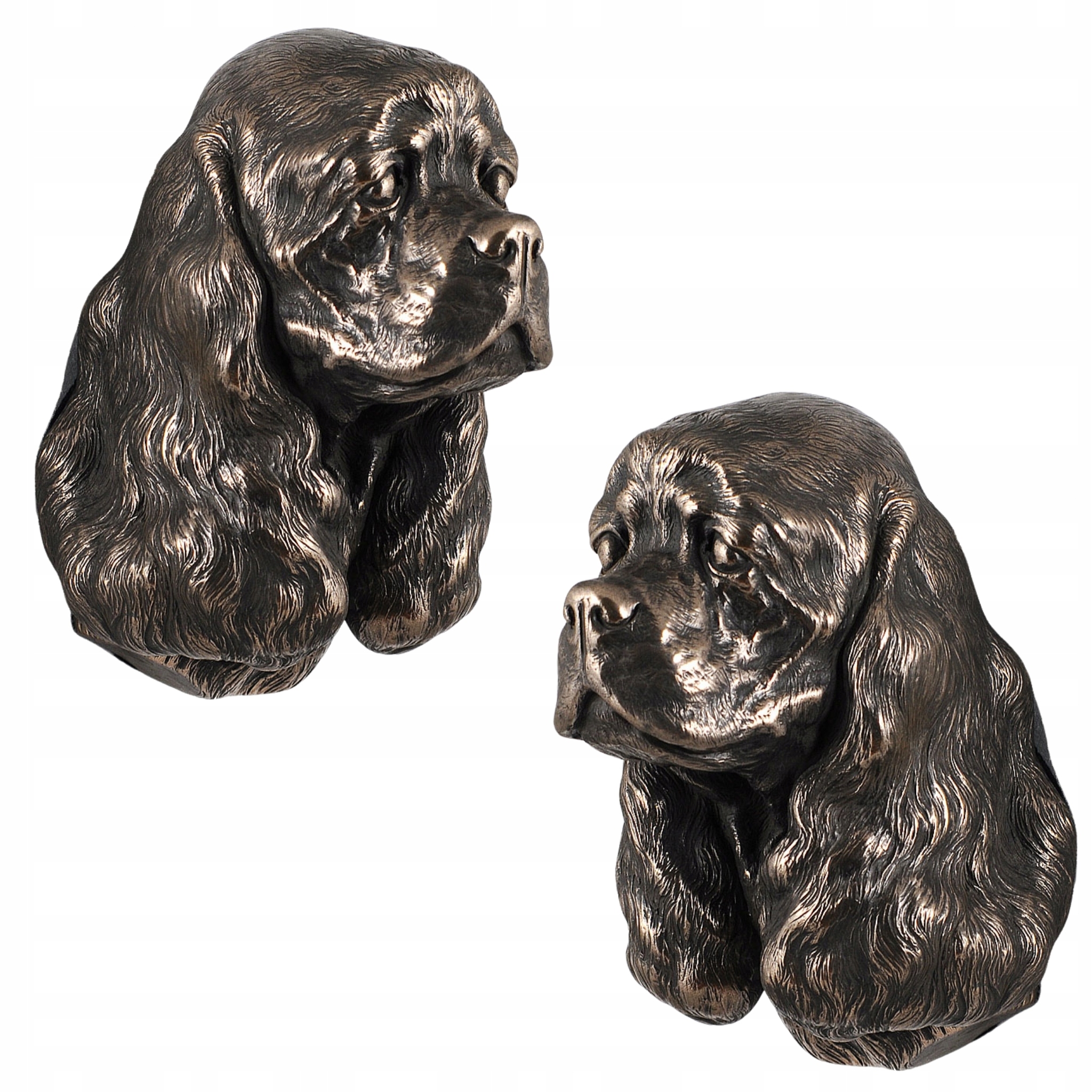 Cocker spaniel amerykański statuetka psa, wiszące popiersie, unikatowa oz