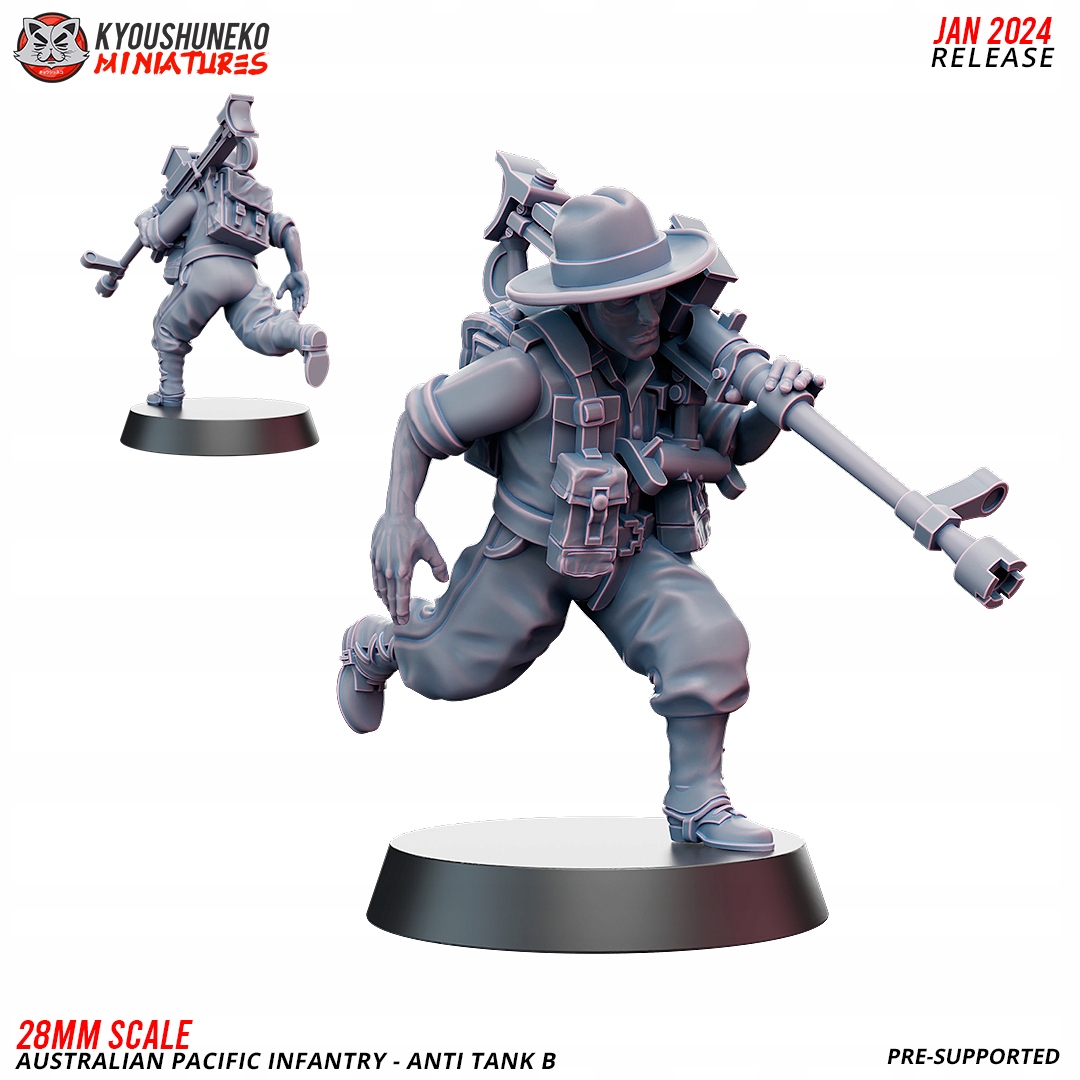 Anti Tank Crew Australian Pacific Infantry Kyoushu