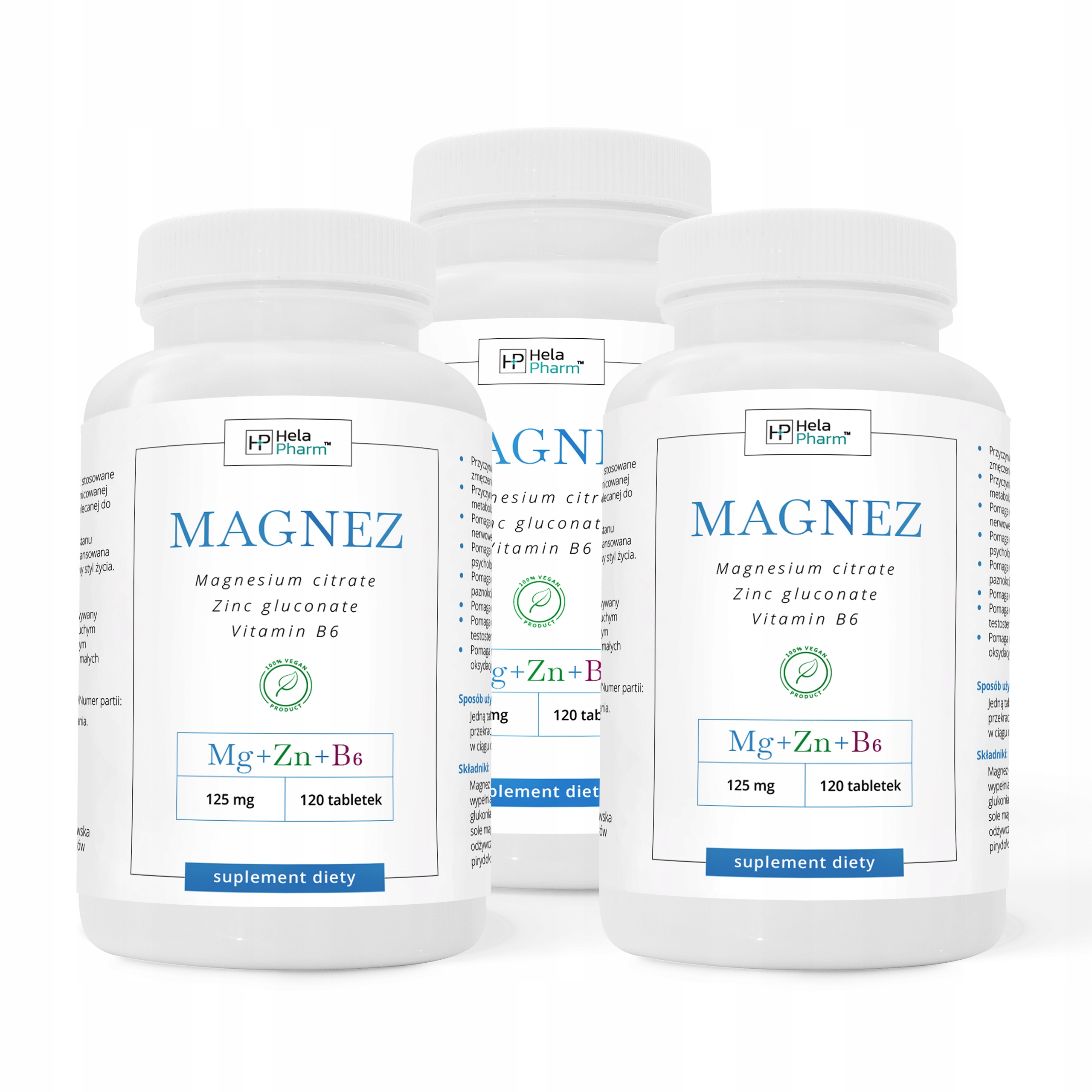 ZMA Magnez+Cynk+B6 WYSOKA DAWKA Mg+Zn+B6 VEGE 360 12501694016 Allegro.pl