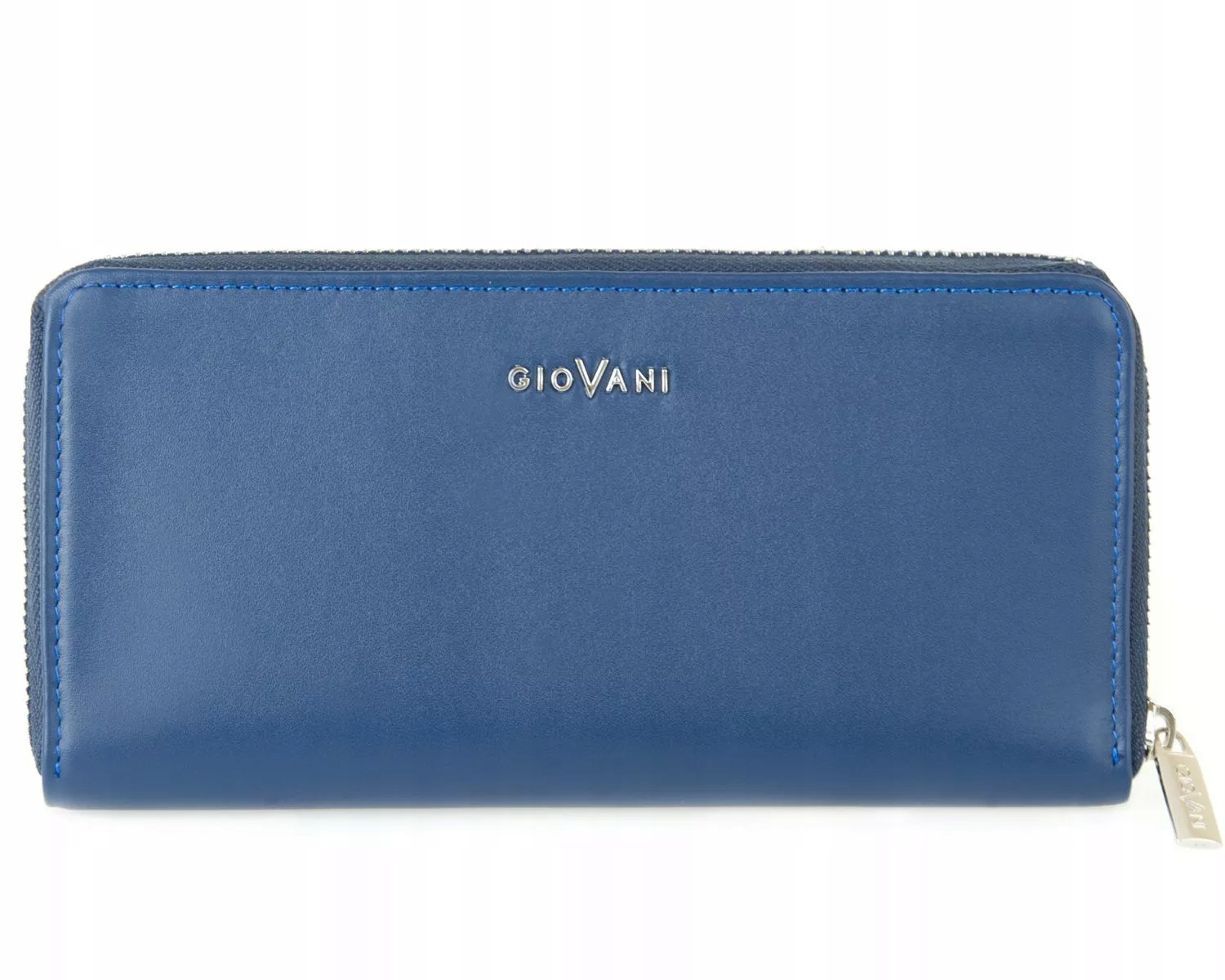 Kožená tmavě modrá dámská peněženka Amelia Giovani, horizontální, prostorná